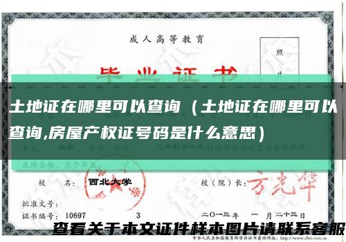 土地證在哪里可以查詢（土地證在哪里可以查詢,房屋產權證號碼是什么意思）縮略圖