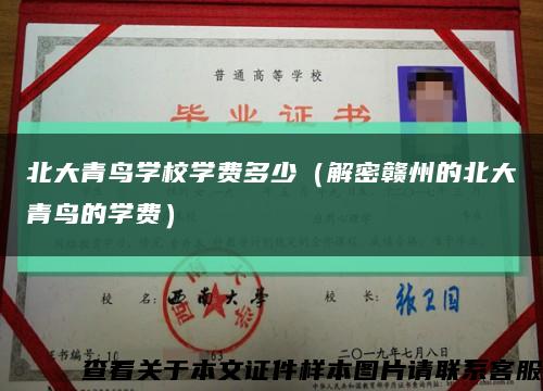 北大青鳥學校學費多少（解密贛州的北大青鳥的學費）縮略圖