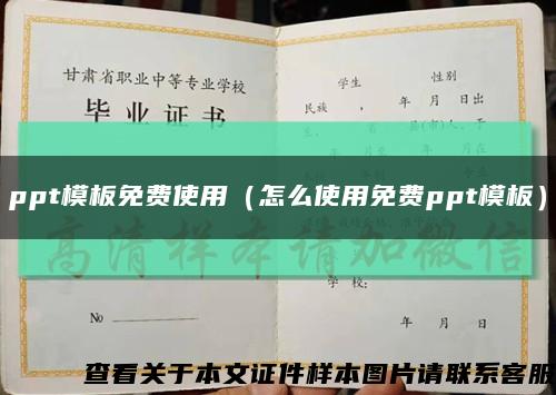 ppt模板免費使用（怎么使用免費ppt模板）縮略圖