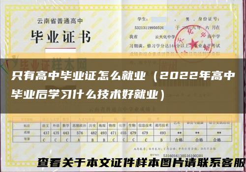 只有高中畢業證怎么就業（2022年高中畢業后學習什么技術好就業）縮略圖