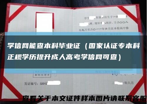 學信網能查本科畢業證（國家認證專本科正規學歷提升成人高考學信網可查）縮略圖