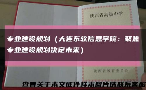 專業建設規劃（大連東軟信息學院：聚焦專業建設規劃決定未來）縮略圖