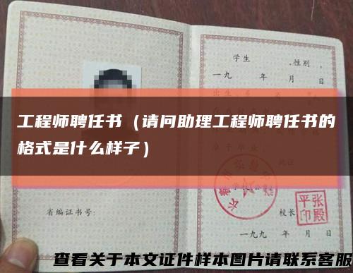 工程師聘任書（請問助理工程師聘任書的格式是什么樣子）縮略圖