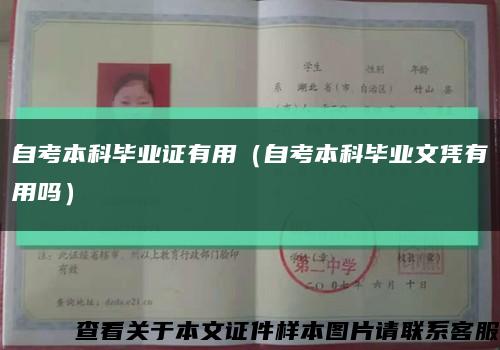 自考本科畢業證有用（自考本科畢業文憑有用嗎）縮略圖