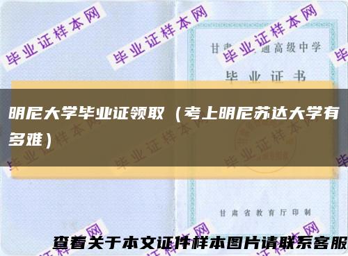 明尼大學畢業證領?。忌厦髂崽K達大學有多難）縮略圖