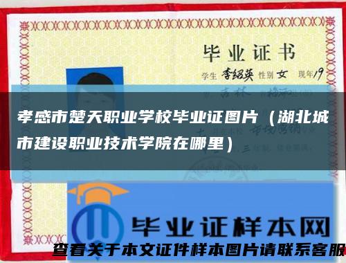 孝感市楚天職業學校畢業證圖片（湖北城市建設職業技術學院在哪里）縮略圖