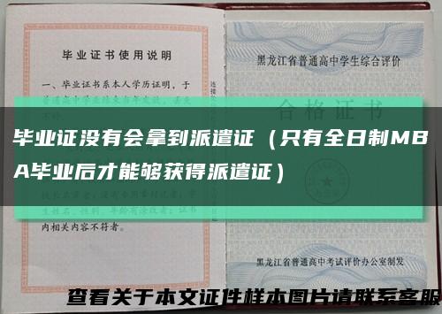 畢業證沒有會拿到派遣證（只有全日制MBA畢業后才能夠獲得派遣證）縮略圖