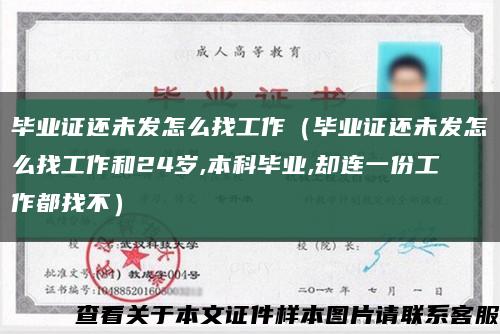 畢業證還未發怎么找工作（畢業證還未發怎么找工作和24歲,本科畢業,卻連一份工作都找不）縮略圖
