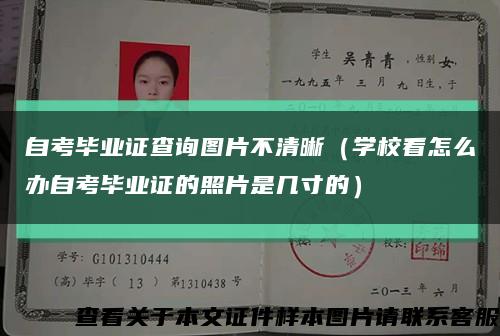 自考畢業證查詢圖片不清晰（學?？丛趺崔k自考畢業證的照片是幾寸的）縮略圖