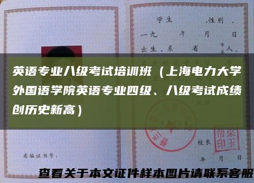 英語專業八級考試培訓班（上海電力大學外國語學院英語專業四級、八級考試成績創歷史新高）縮略圖