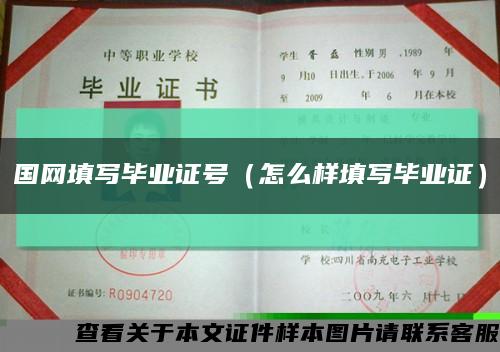 國網填寫畢業證號（怎么樣填寫畢業證）縮略圖