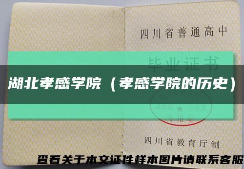 湖北孝感學院（孝感學院的歷史）縮略圖