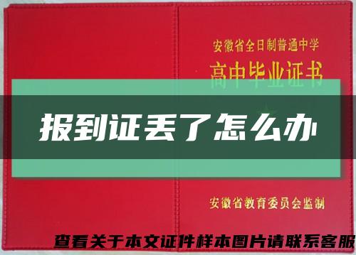 報到證丟了怎么辦縮略圖