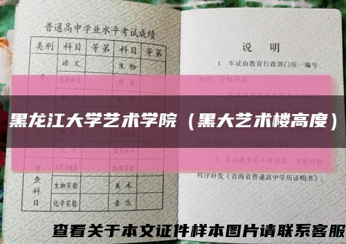 黑龍江大學藝術學院（黑大藝術樓高度）縮略圖