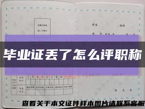 畢業證丟了怎么評職稱縮略圖