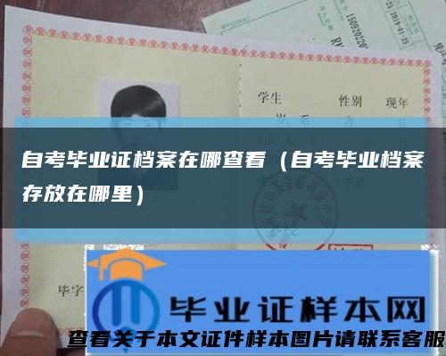 自考畢業證檔案在哪查看（自考畢業檔案存放在哪里）縮略圖