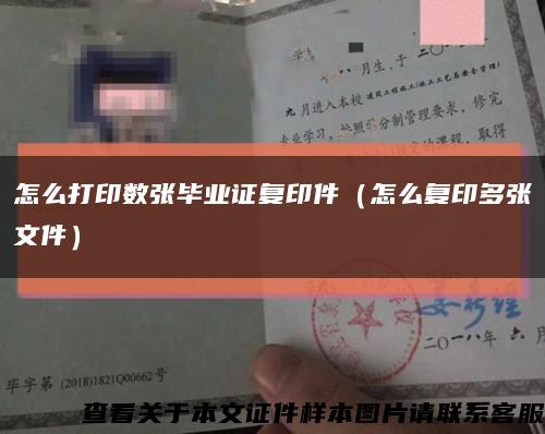 怎么打印數張畢業證復印件（怎么復印多張文件）縮略圖