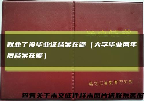 就業了沒畢業證檔案在哪（大學畢業兩年后檔案在哪）縮略圖