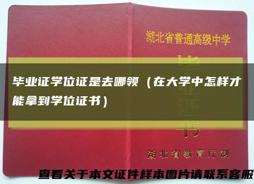 畢業證學位證是去哪領（在大學中怎樣才能拿到學位證書）縮略圖