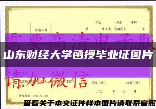山東財經大學函授畢業證圖片縮略圖