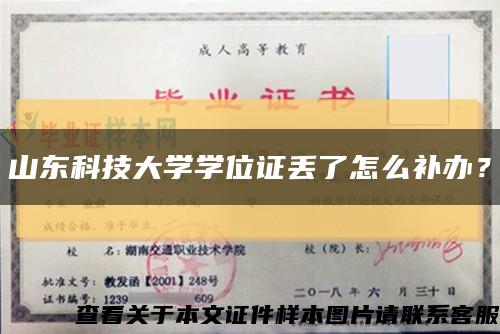 山東科技大學學位證丟了怎么補辦？縮略圖