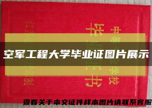 空軍工程大學畢業證圖片展示縮略圖