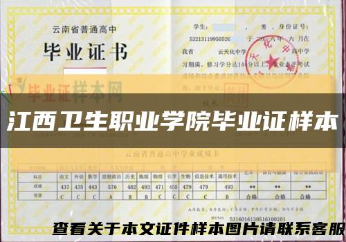 江西衛生職業學院畢業證樣本縮略圖