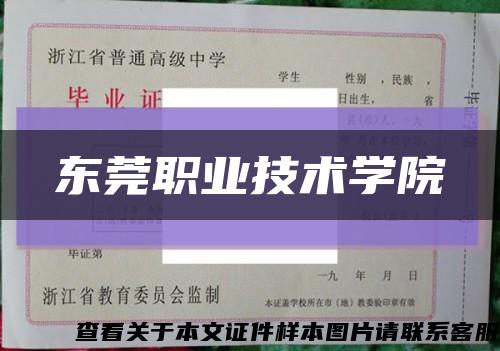 東莞職業技術學院縮略圖