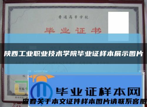 陜西工業職業技術學院畢業證樣本展示圖片縮略圖