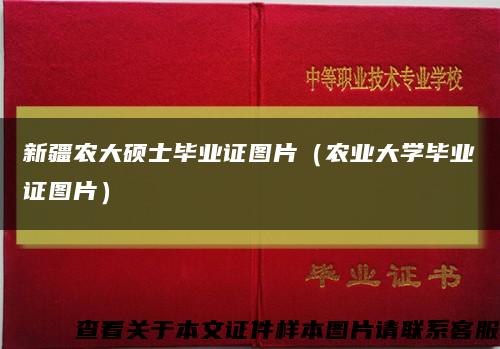 新疆農大碩士畢業證圖片（農業大學畢業證圖片）縮略圖