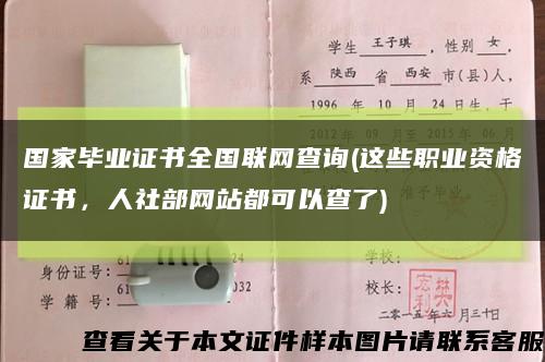 國家畢業證書全國聯網查詢(這些職業資格證書，人社部網站都可以查了)縮略圖