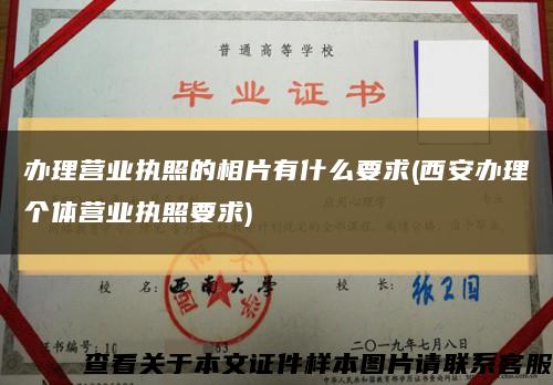辦理營業執照的相片有什么要求(西安辦理個體營業執照要求)縮略圖