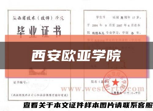 西安歐亞學院縮略圖