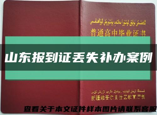 山東報到證丟失補辦案例縮略圖