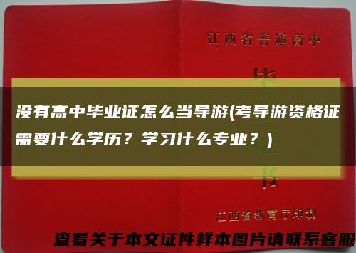 沒有高中畢業證怎么當導游(考導游資格證需要什么學歷？學習什么專業？)縮略圖