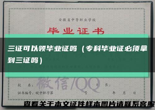 三證可以領畢業證嗎（?？飘厴I證必須拿到三證嗎）縮略圖