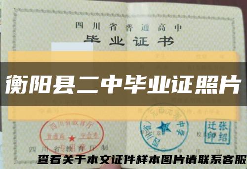 衡陽縣二中畢業證照片縮略圖