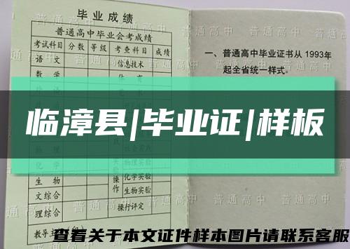 臨漳縣|畢業證|樣板縮略圖