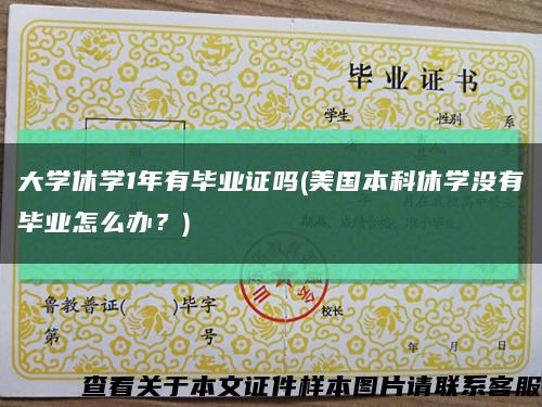 大學休學1年有畢業證嗎(美國本科休學沒有畢業怎么辦？)縮略圖