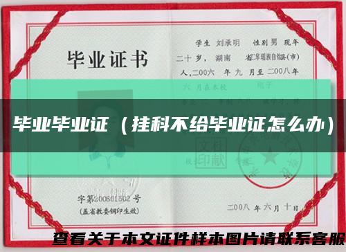 畢業畢業證（掛科不給畢業證怎么辦）縮略圖