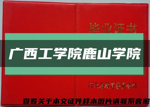廣西工學院鹿山學院縮略圖