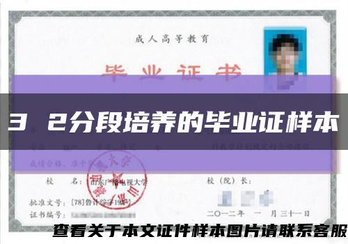 3 2分段培養的畢業證樣本縮略圖