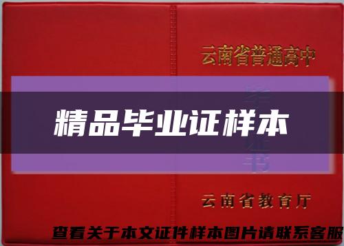 精品畢業證樣本縮略圖
