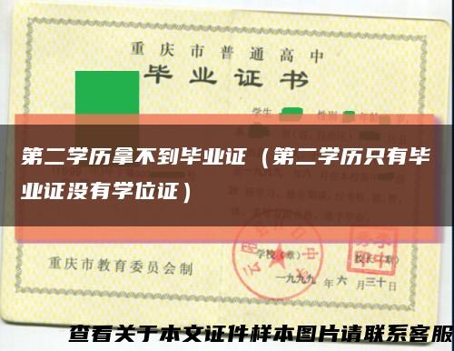 第二學歷拿不到畢業證（第二學歷只有畢業證沒有學位證）縮略圖