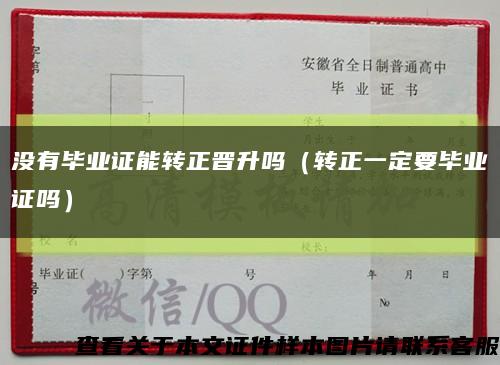 沒有畢業證能轉正晉升嗎（轉正一定要畢業證嗎）縮略圖