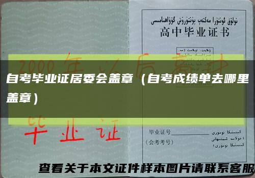 自考畢業證居委會蓋章（自考成績單去哪里蓋章）縮略圖