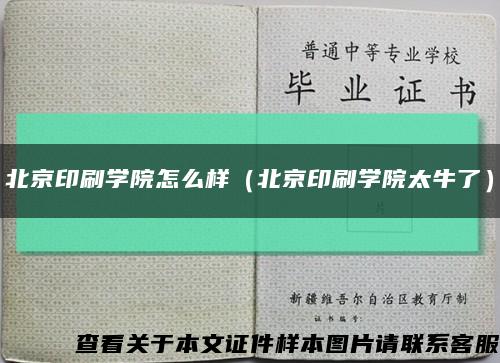北京印刷學院怎么樣（北京印刷學院太牛了）縮略圖
