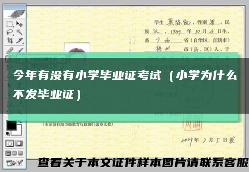 今年有沒有小學畢業證考試（小學為什么不發畢業證）縮略圖