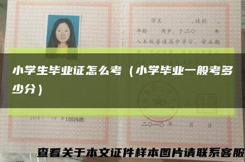 小學生畢業證怎么考（小學畢業一般考多少分）縮略圖