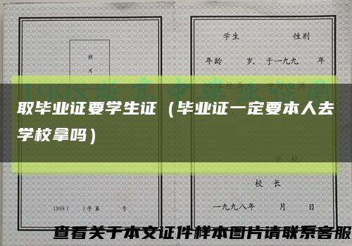 取畢業證要學生證（畢業證一定要本人去學校拿嗎）縮略圖